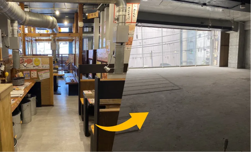 木造解体工事-ビフォーアフター